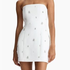 A.L.C Elsie Strapless Embellished Mini Dress Size 0